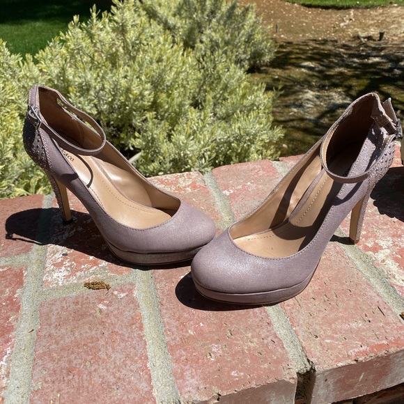 Champagne Rhinestone Pumps - Picture 3 of 6